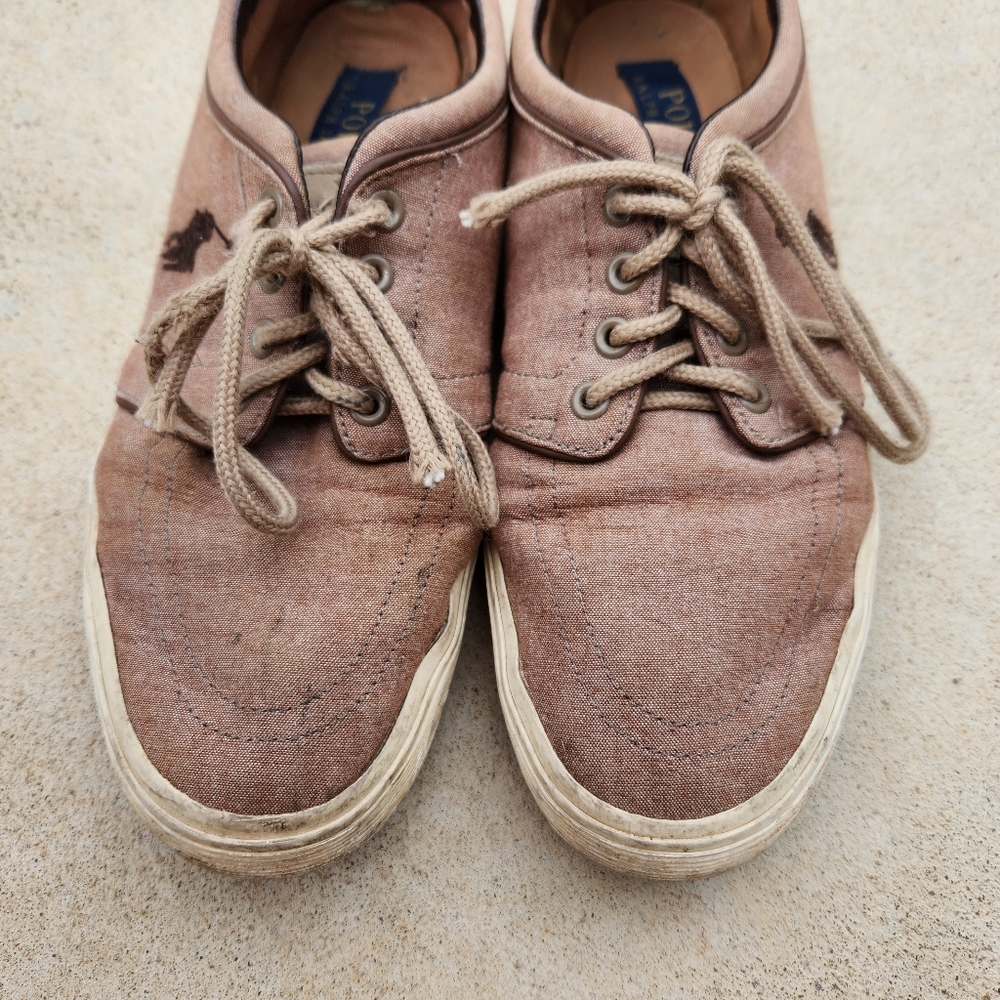 Men's POLO RALPH LAUREN Canvas Sneaker Size 10 - Picture 5 of 10